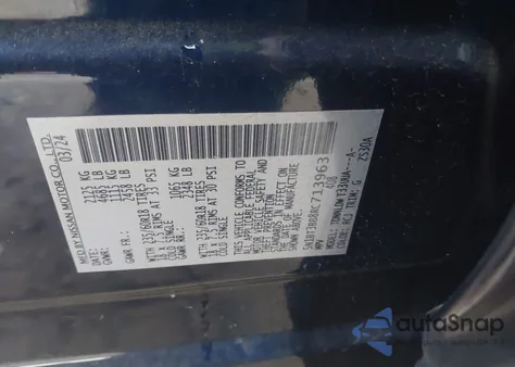 2024 Nissan Rogue Sv Intelligent Awd z USA, uszkodzony, nr VIN 5N1BT3BB8RC713963